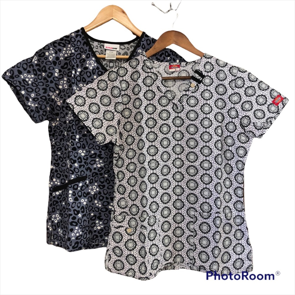 Scrubstar & Dickies 2 Scrub Top Bundle Siz…